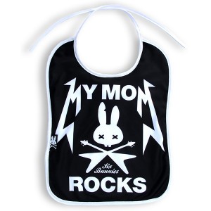 Six Bunnies Baby Bib- My Mom Rocks